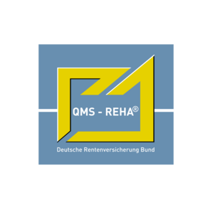 Logo des Qualitäts­management­systems der Deutschen Rentenversicherung Bund für Reha-Kliniken