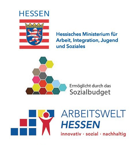 Logos HMSI & Arbeitswelt Hessen & Sozialbudget